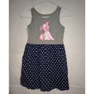 Gap Kids Disney 101 Dalmatians polka graphic dot dress sequins navy grey Size sm